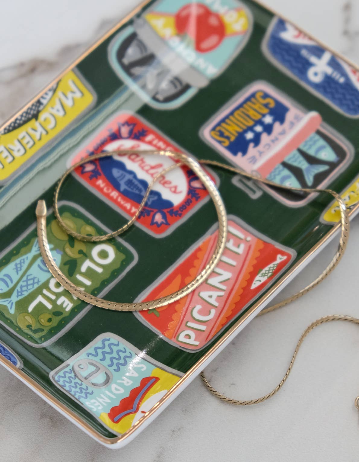 Porcelain Trinket Tray | Tinned Fish