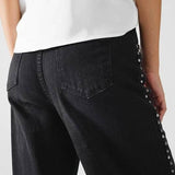 Studded Black Jeans