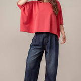 Vintage Washed Relaxed Crop Top