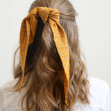 Cotton Daisy Bandana in Black, Rose, Yellow and Rust 🌼