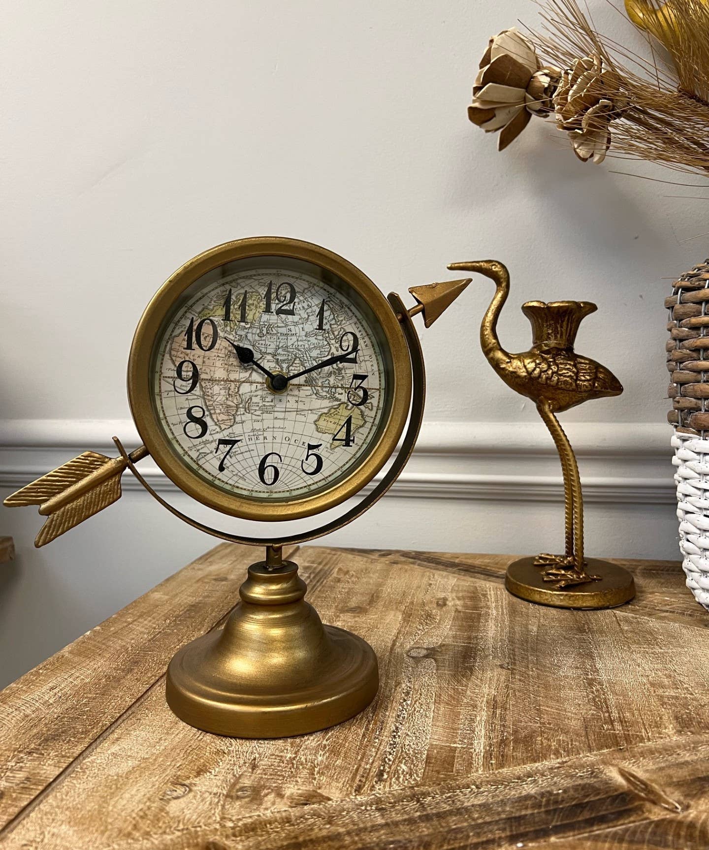 Vintage Style Table Top Clock