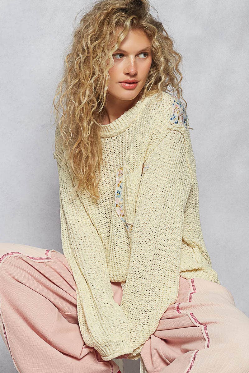 Thin Cable Knit Sweater