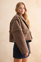 Suede & Sherpa Reversible Jacket