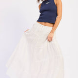 RACER BACK TANK TOP WTIH BEADING