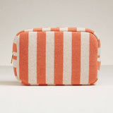 Striped Pattern Makeup Bag