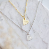 11:11 Stamped Heart Necklace