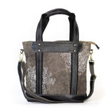 Spider Mums Recycled Canvas Crossbody Tote