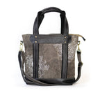 Spider Mums Recycled Canvas Crossbody Tote
