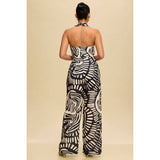 Tribal Tie Front Jumpsuit