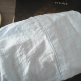 Cotton linen blend button down shirt