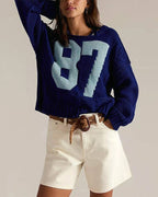 '87' Thick Knit Sweater