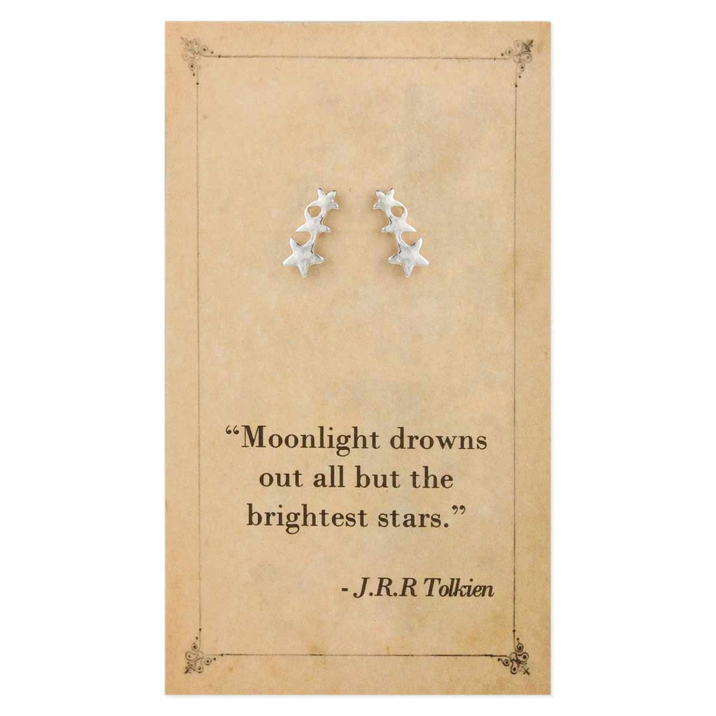 J.R.R. Tolkien Quote Stars Post Earrings