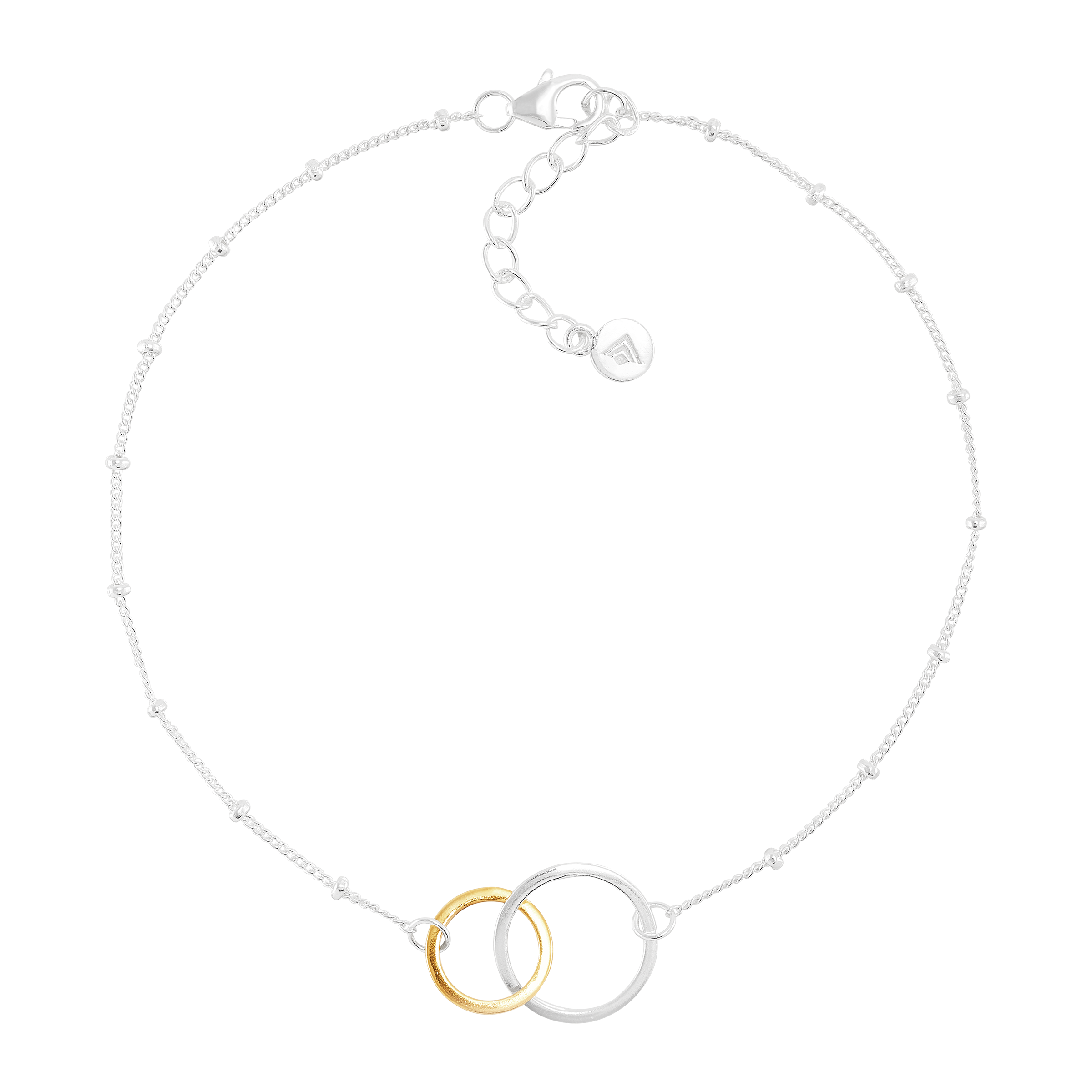 'Pagosa' Silver with 14K Gold Plating Anklet