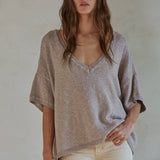 Loose V-Neck Sweater