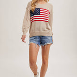 American Flag Knit Sweater