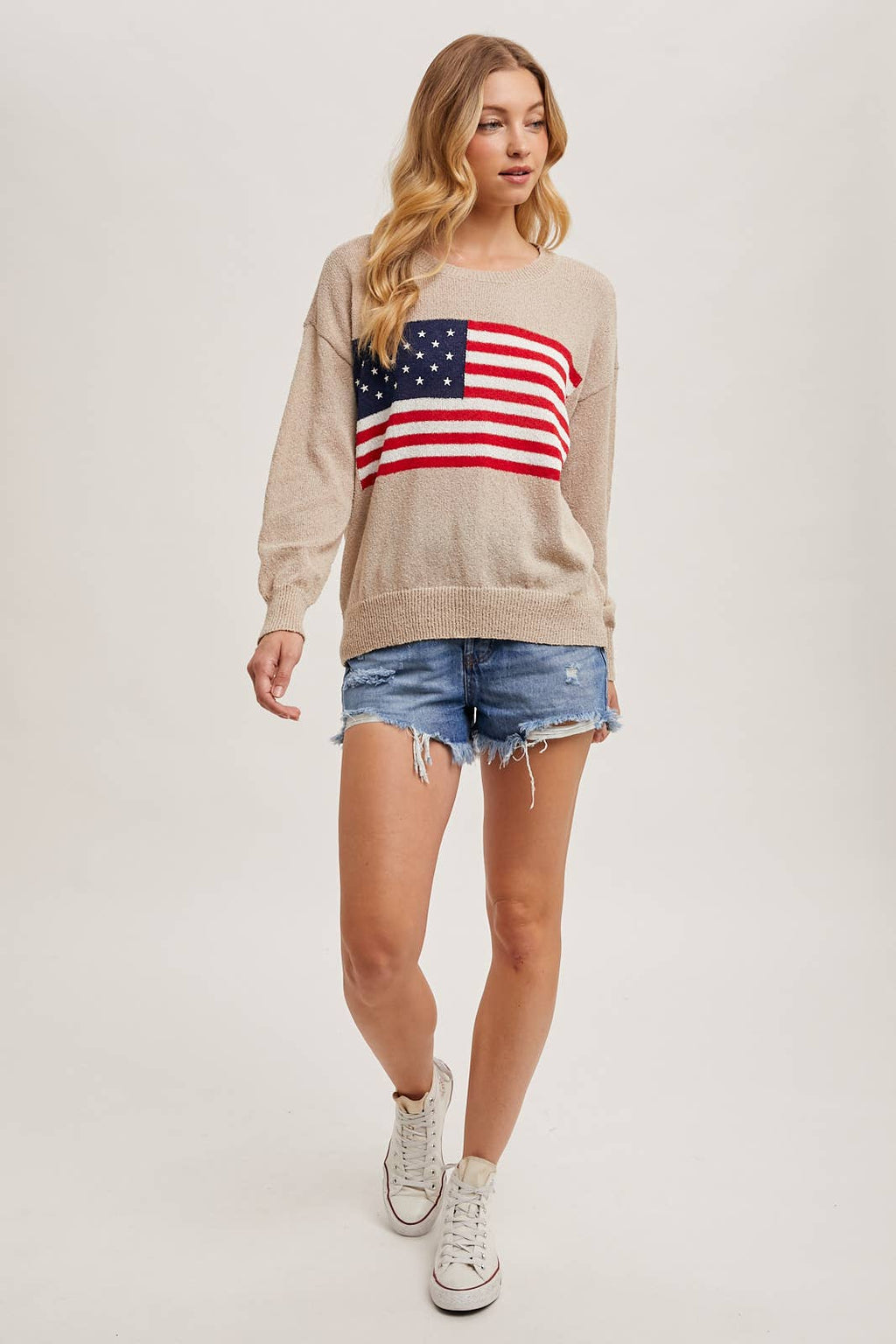 American Flag Knit Sweater
