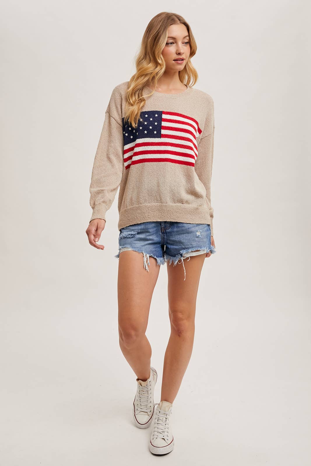 American Flag Knit Sweater