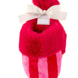 FELICITY STRIPE SLIPPERS, RED