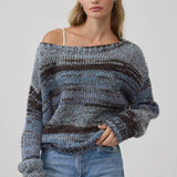 Ombre Stripe Loose Knit Sweater - RSW1229
