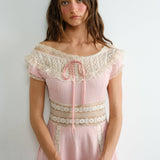 French Vintage-Inspired Lace Dress