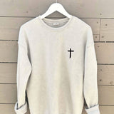 "JESUS HAS MY BACK" Graphic Sweatshirt
