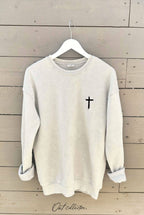 "JESUS HAS MY BACK" Graphic Sweatshirt