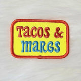 'Tacos and Margs' Embroidery Iron On Patch