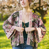 Make A Wish Pixie Duster Cropped Kimono w Wishbone Dandelion