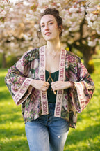 Make A Wish Pixie Duster Cropped Kimono w Wishbone Dandelion