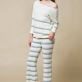 Striped Knit Sweater & Pant Set