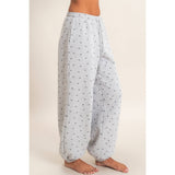 Star Print Elastic Waist Jogger Pants
