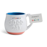 Good Day Embossed Mug
