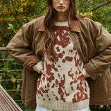 Cotton Collared Brown Denim Jacket
