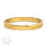 Textured Hinged Water Resistant Bangle