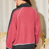 Pink and Black Track Jacket