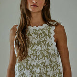Floral Woven Tank