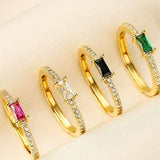 Rainbow Gem Eternity Ring | 40R149