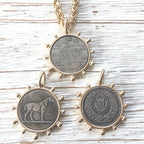 Matte Gold Coin Necklace