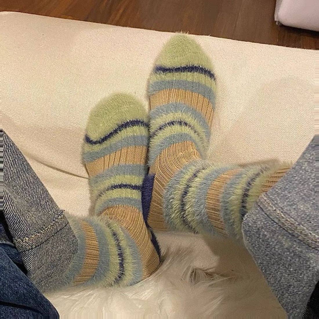 Thick Striped Winter Warm Socks