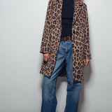 Leopard Print Oversized Statement Coat