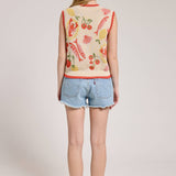 Market Print Knit Vest