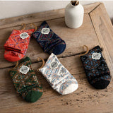 Retro Mid-calf Patterned Socks