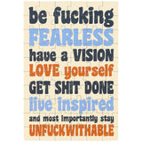 Be Fearless Puzzle Card