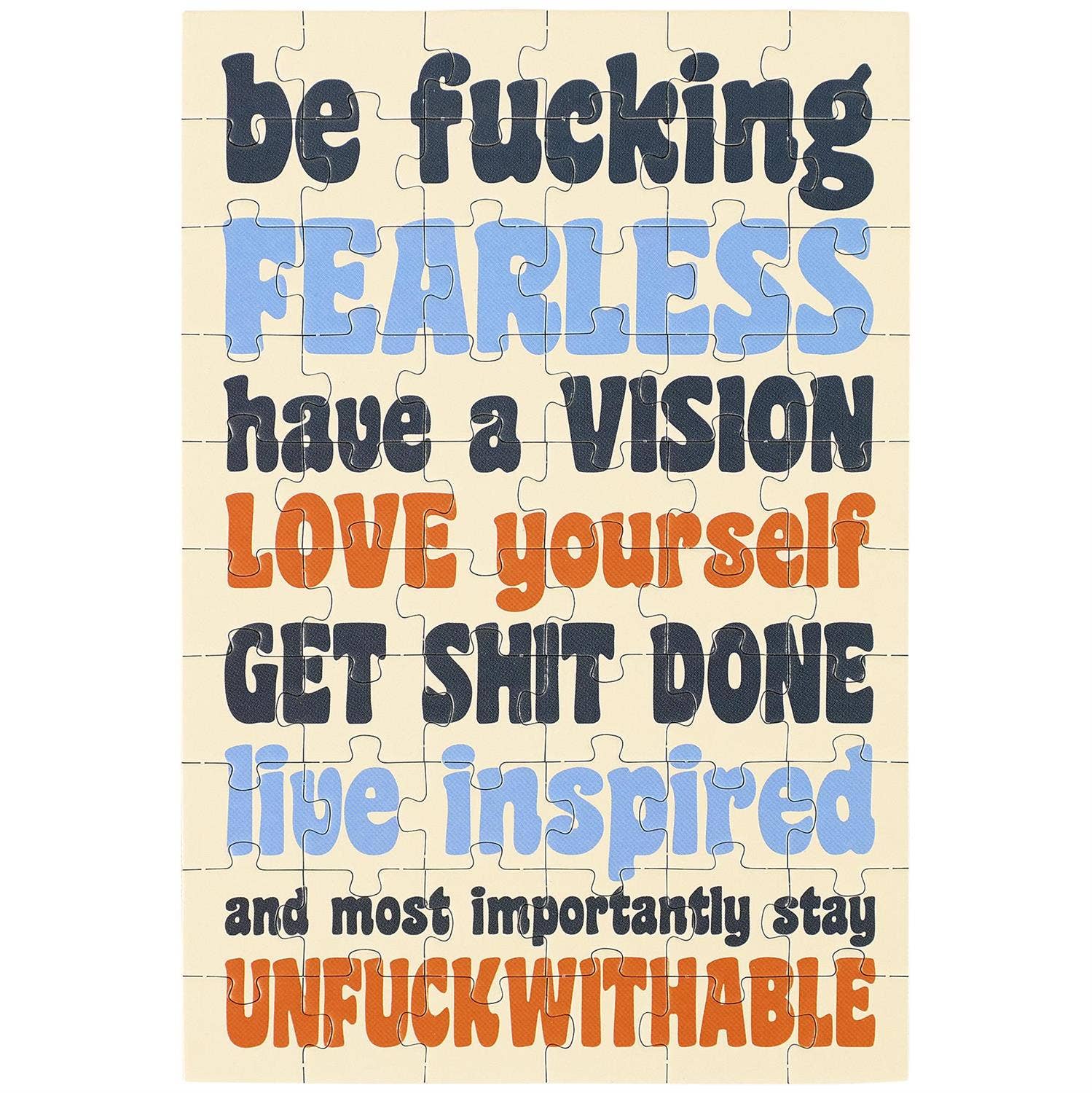 Be Fearless Puzzle Card