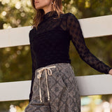 Paisley Printed Corduroy Pants