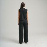 AT3490 Sleeveless draped top