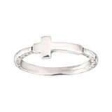 Silpada 'Simplex Cross' Textured Ring