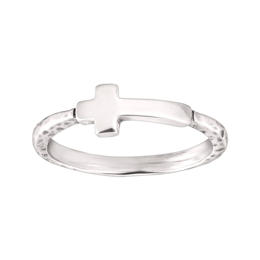 Silpada 'Simplex Cross' Textured Ring