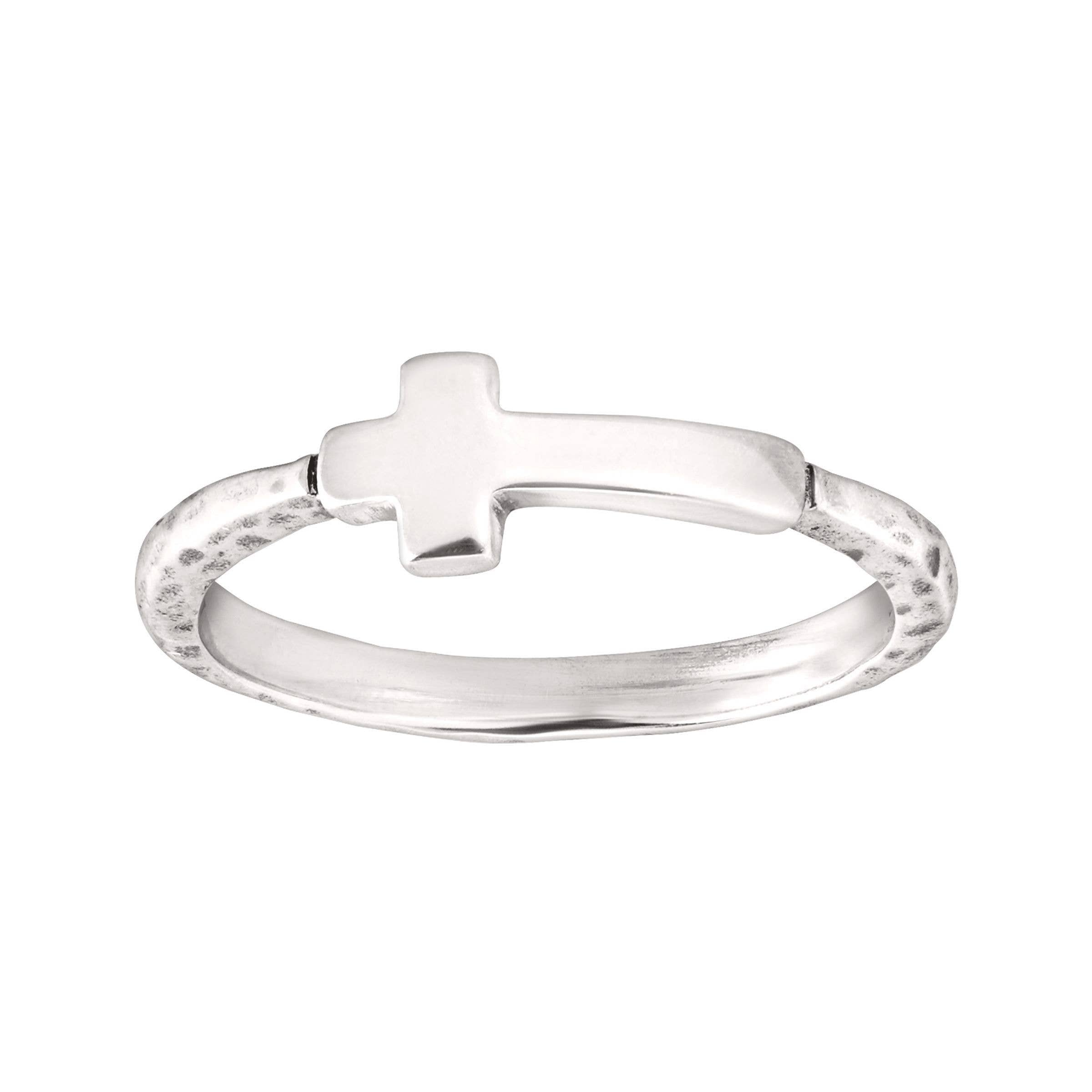 Silpada 'Simplex Cross' Textured Ring