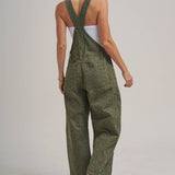 VINTAGE LEOPARD OVERALL JUMPSUIT WITH BARREL LEG SILHOUETTE